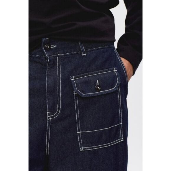 KOTN Men’s Manzala Relaxed Straight Leg Jean Pant Sz 25 Mid Wash - Picture 2 of 9